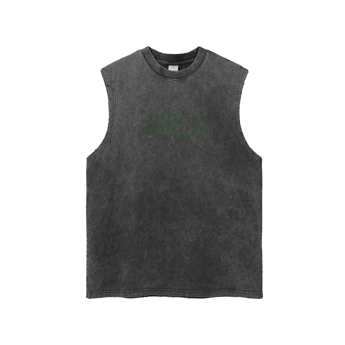 WhoreBiVore| Snow Washed Frayed Hem Tank Top