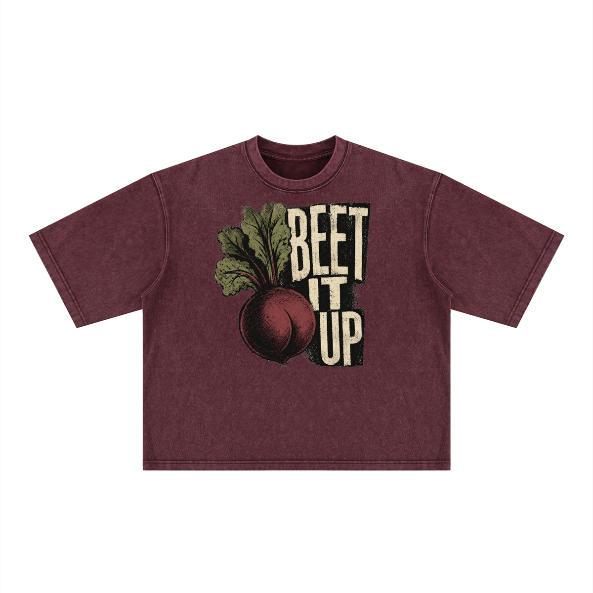 Beet IT | Unisex Heavyweight Mineral Wash Boxy T-Shirt
